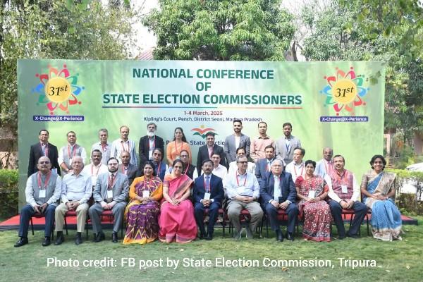 Tripura State Election Commissioner Joins National Conference on Electoral Innovation in MP